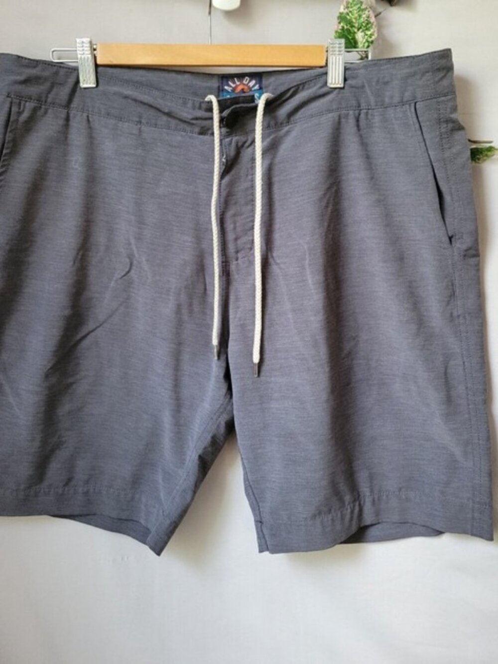 Faherty Men's All Day Shorts 9" Gray Blue 36